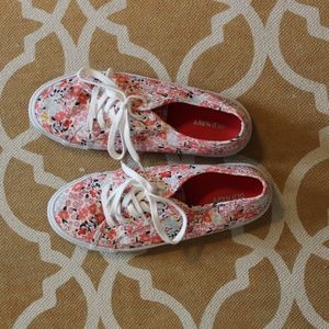 Old Navy floral print sneakers - only worn once!